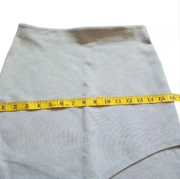 Aritzia Talula Primrose Faux Wrap Mini Skirt Taupe Stretch Y2K 90s Women Small - Picture 9 of 10